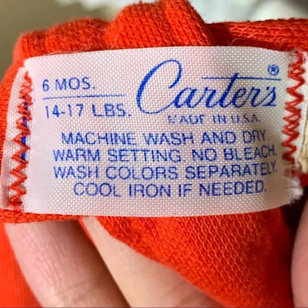 Vintage Carters baby girl red jumpsuit‎
